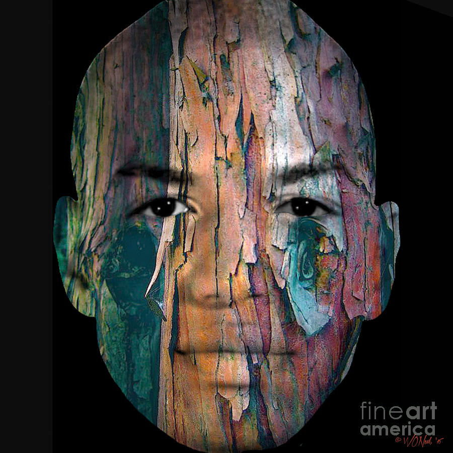 Portrait Digital Art - Cryptofacia 29 - Sean by Walter Neal