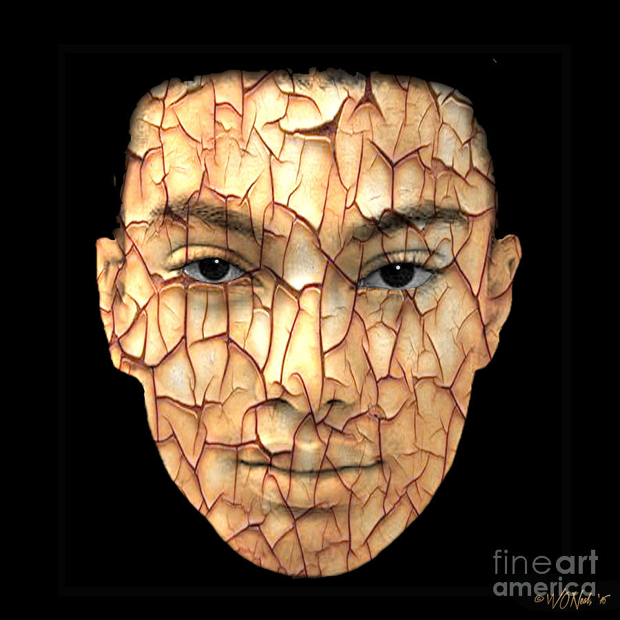 Portrait Digital Art - Cryptofacia 31 - Lamont by Walter Neal