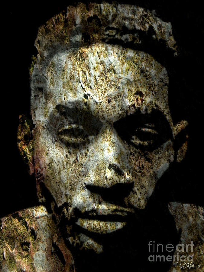 Portrait Digital Art - Cryptofacia 4 - Stephen by Walter Neal