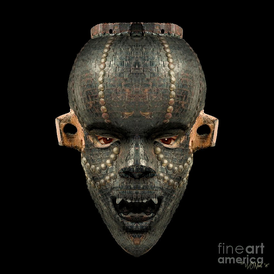 Faces Digital Art - Mukinka  by Walter Neal