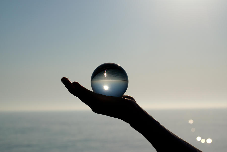 Crystal Ball at the Beach 1 Photograph by Sarah Gage - Fine Art America