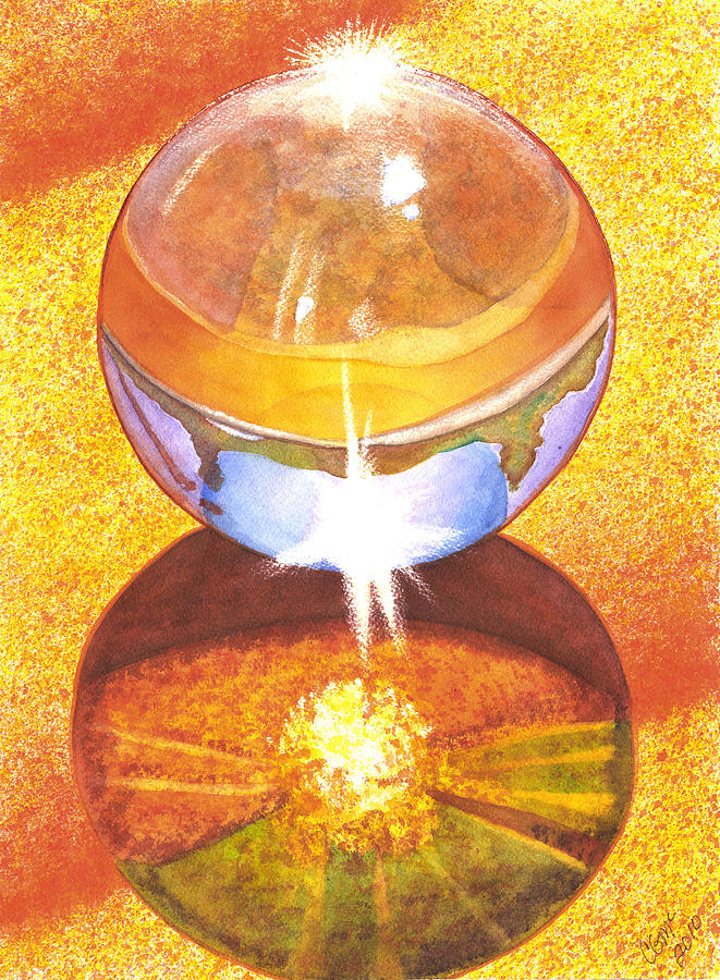 Crystal Ball Painting by Catherine G McElroy