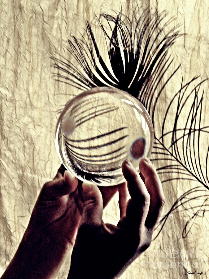 Feather Photograph - Crystal Ball Project 111 by Sarah Loft
