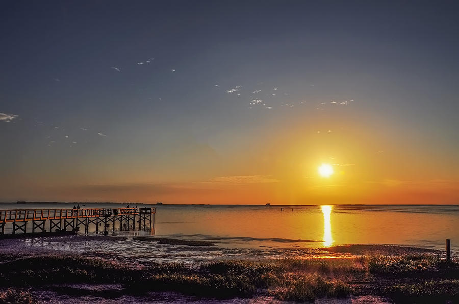 Crystal Beach Florida - Gulf Sunset Photograph by Bill Cannon