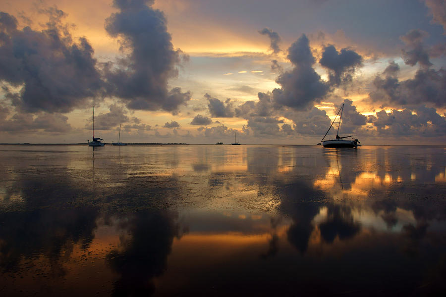 Crystal Beach Sunset Photograph by Daniel Woodrum