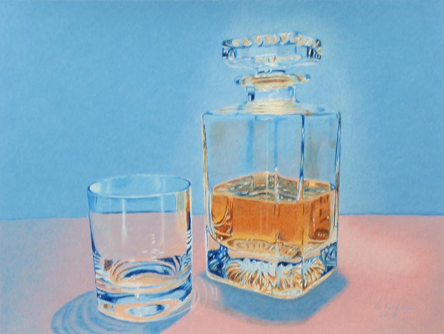 Glass Drawing - Crystal Blue Persuasion by David Cochran