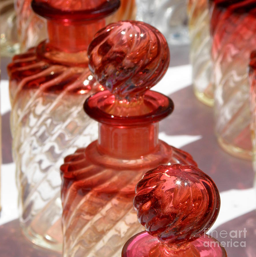 Crystal Bottles Photograph by Lainie Wrightson