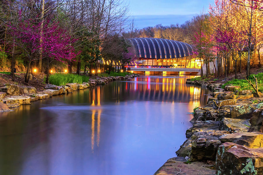Architecture Photograph - Crystal Bridges Art Museum in Spring - Arkansas by Gregory Ballos