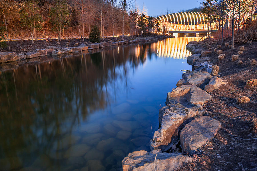 Tree Photograph - Crystal Bridges Museum of American Art Reflections by Gregory Ballos