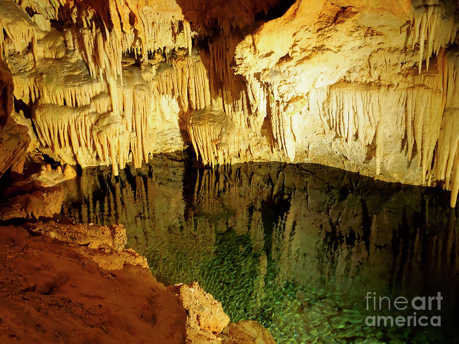 Crystal Cave Photograph - Crystal Cave in Hamilton Parish Bermuda by Louise Heusinkveld