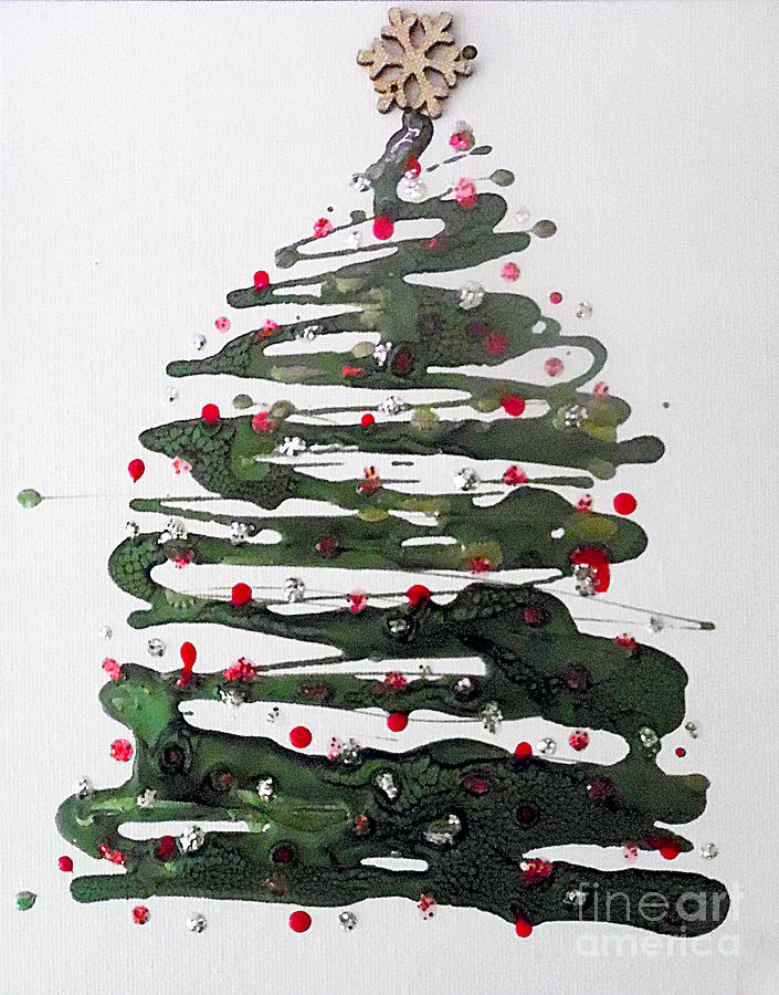 Crystal Christmas Painting by Jilian Cramb - AMothersFineArt