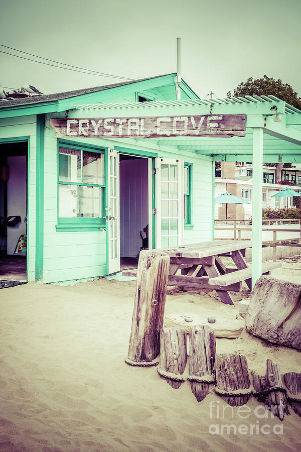 Sign Photograph - Crystal Cove Green Cottage #46 Sign Picture by Paul Velgos