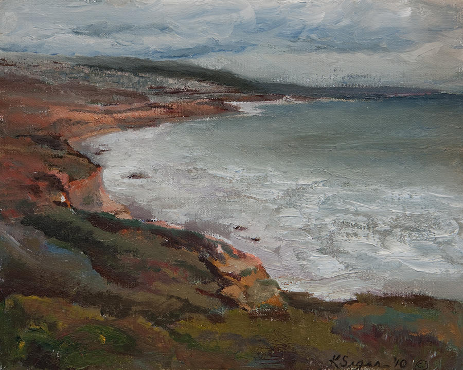 Newport Beach Painting - Crystal Cove by Katherine Seger