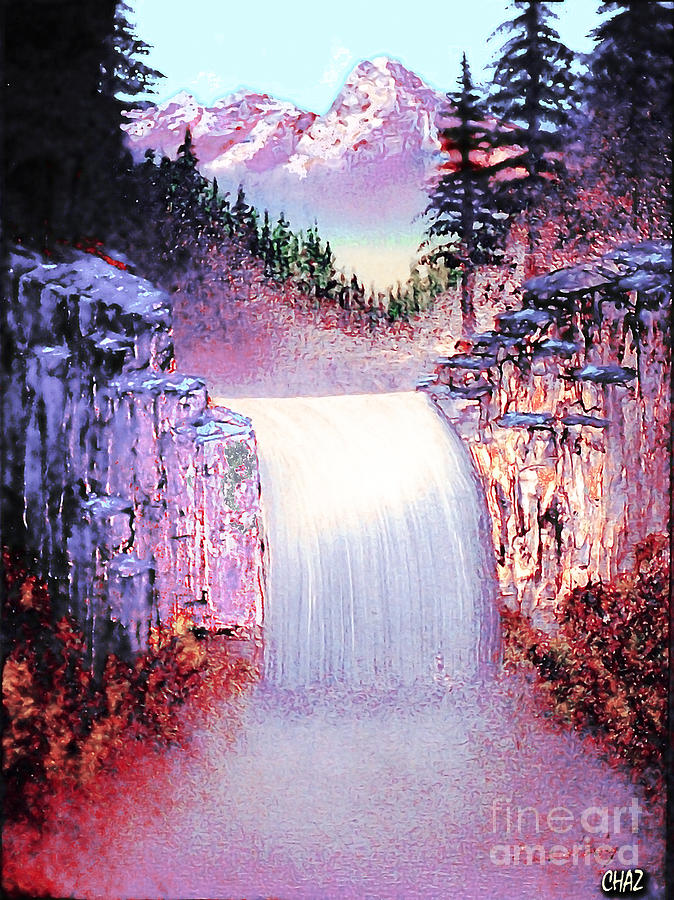Crystal Falls Painting by CHAZ Daugherty