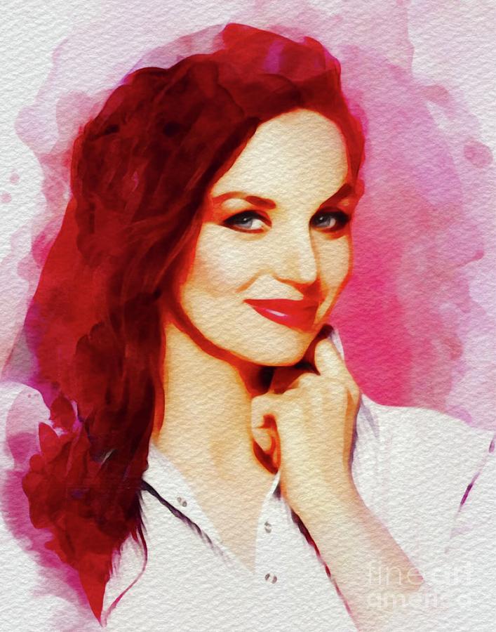 Hollywood Painting - Crystal Gayle, Music Legend by Esoterica Art Agency