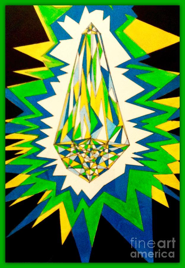 Crystal  Painting by Joan-Violet Stretch