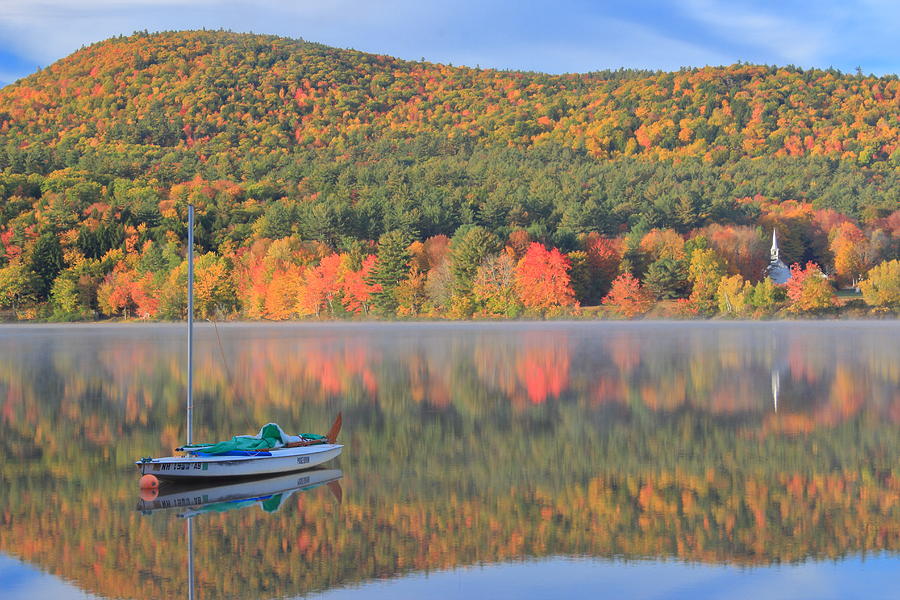 Crystal Lake Autumn Morning Photograph by John Burk