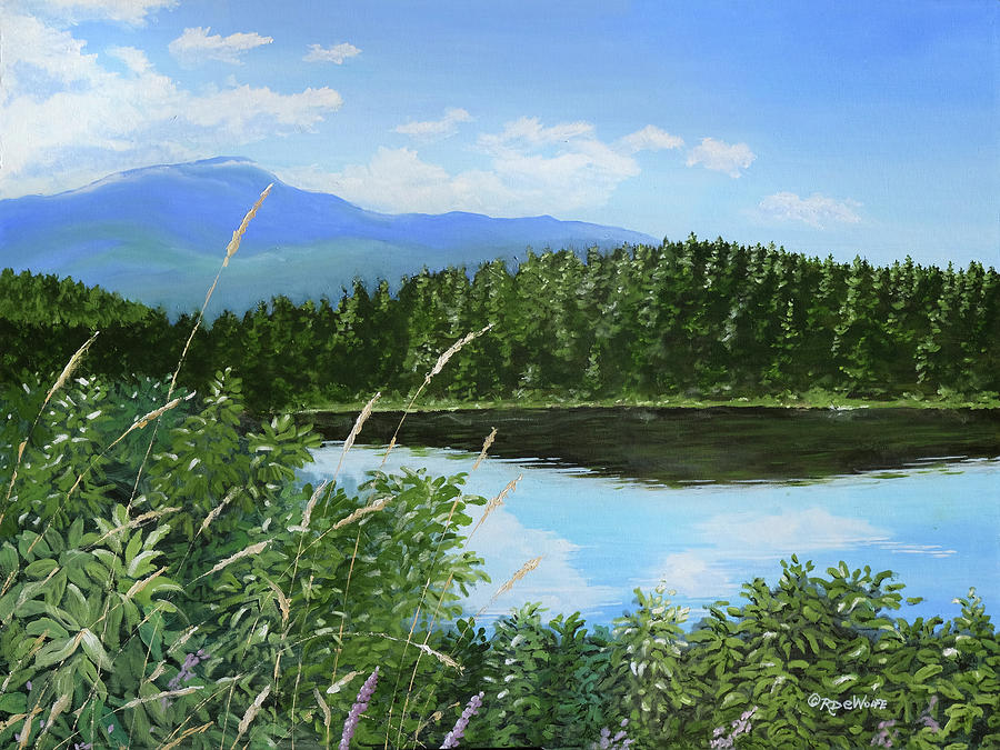 Crystal Lake Painting by Richard De Wolfe