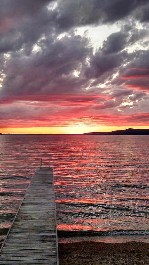 Crystal Lake Sunset Photograph by Jennifer Forsyth