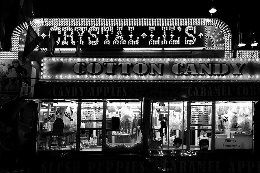 Crystal Lils and Cotton Candy BW Photograph by Mary Bedy