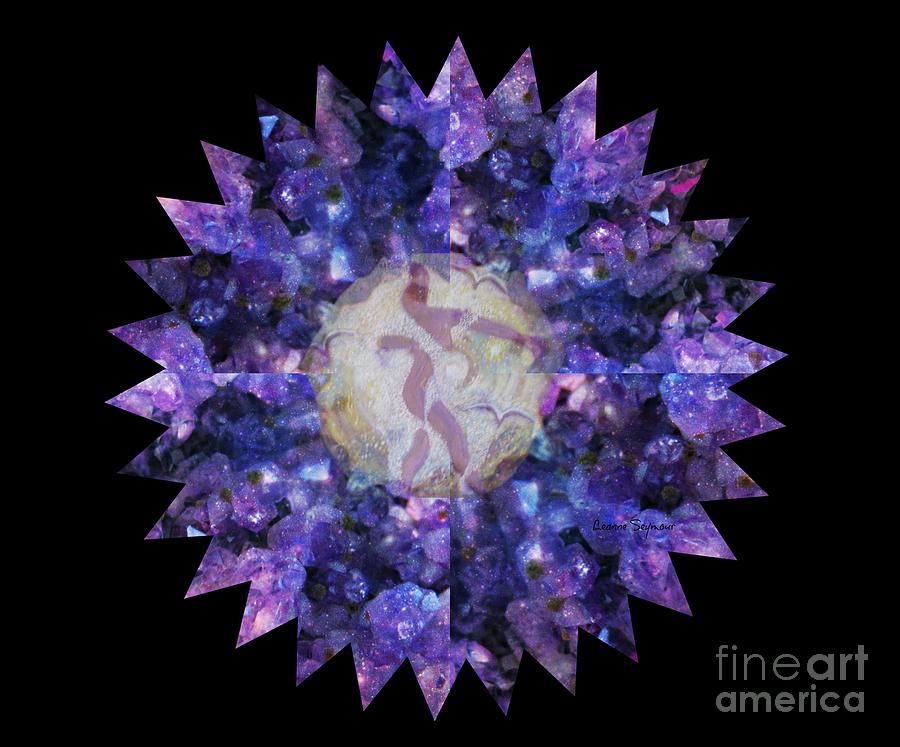 Crystal Magic Mandala Mixed Media by Leanne Seymour