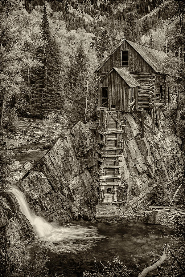 Crystal Mill Marble Colorado Sepia DSC06944 Photograph by Greg Kluempers