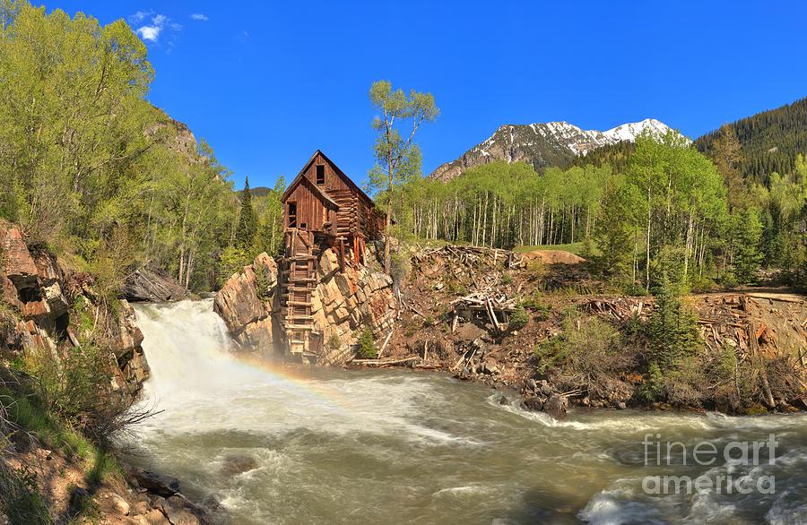 Crystal Mill Panorama Photograph by Adam Jewell