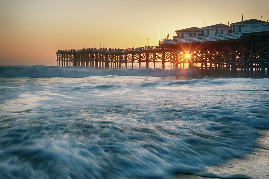 Crystal Pier Sunset Photograph by Nicole Swanger