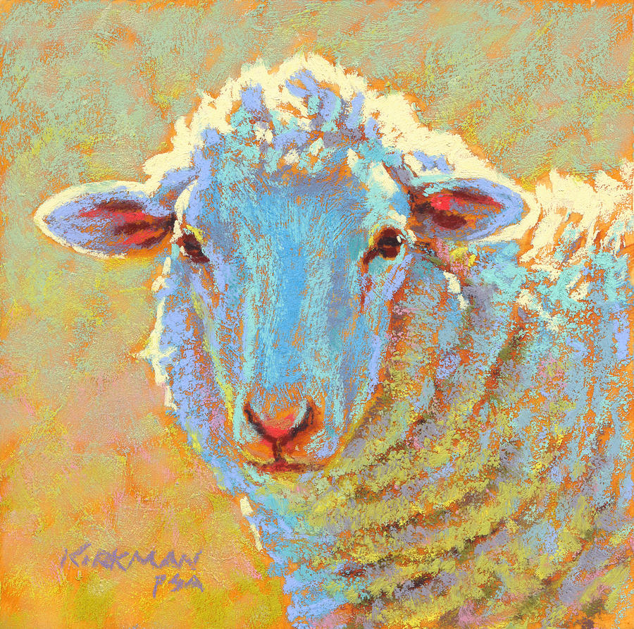 Sheep Pastel - Crystal by Rita Kirkman