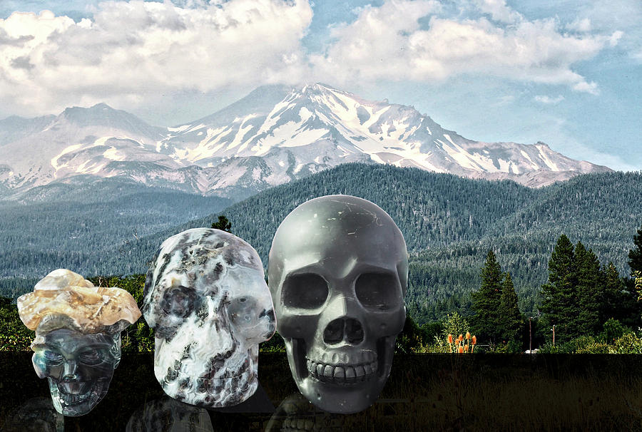 Crystal Skulls in Mt Shasta Photograph by Rebecca Dru