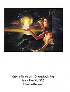 Crystal Universe Painting by Jean Paul Avisse Crystal Universe Painting by Jean Paul Avisse