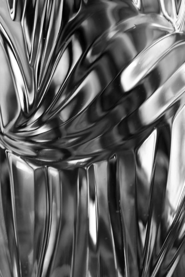 Crystal Vase BW Photograph by Mary Bedy