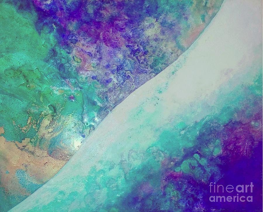 Crystal wave10 Painting by Kumiko Mayer