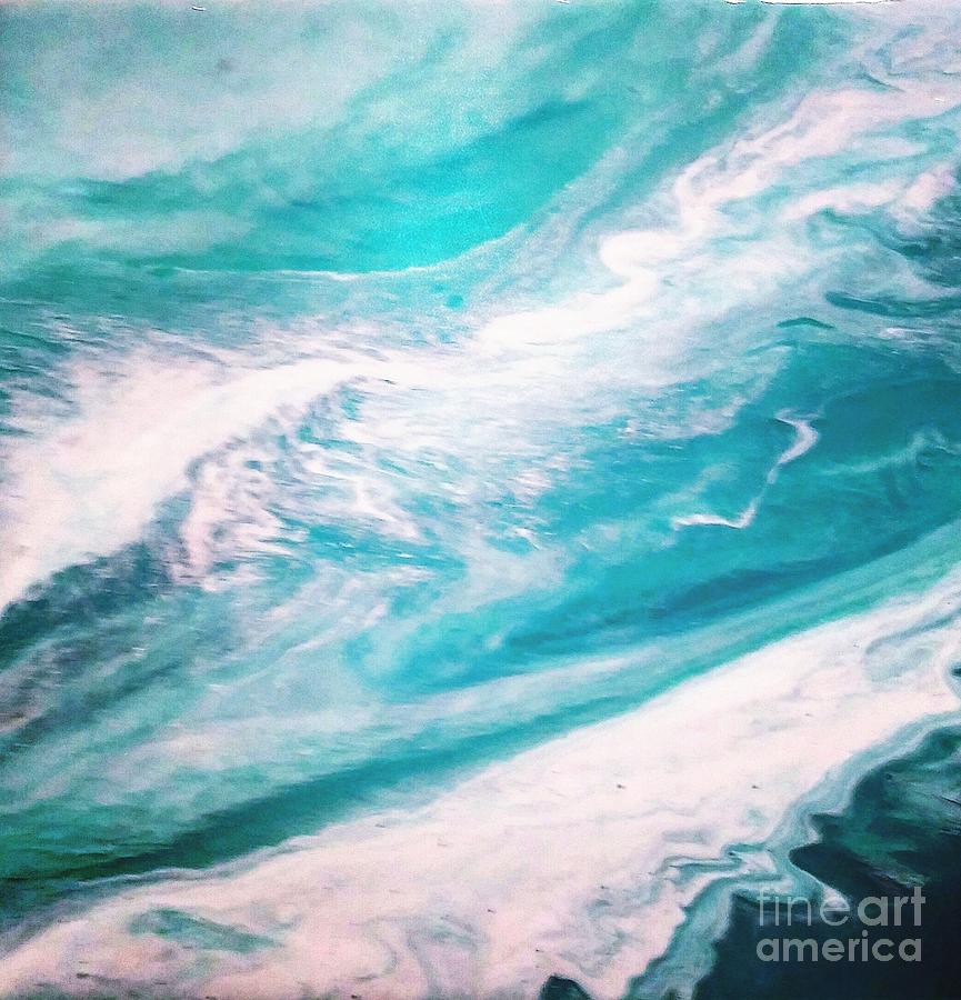 Crystal wave13 Painting by Kumiko Mayer
