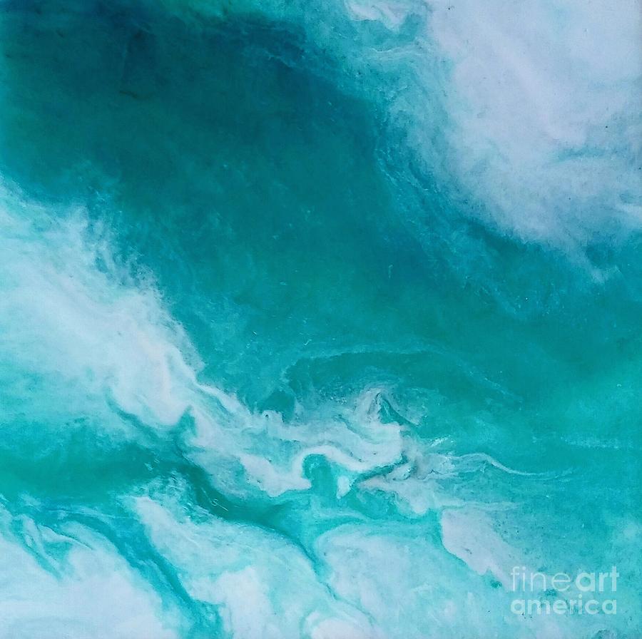 Crystal wave14 Painting by Kumiko Mayer