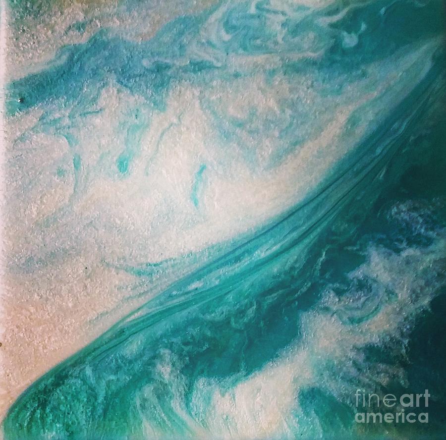 Crystal wave15 Painting by Kumiko Mayer