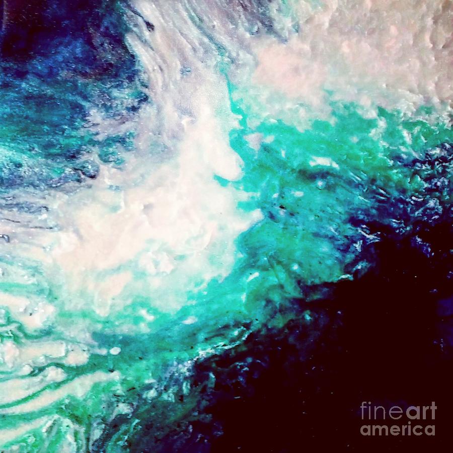 Crystal wave16 Painting by Kumiko Mayer