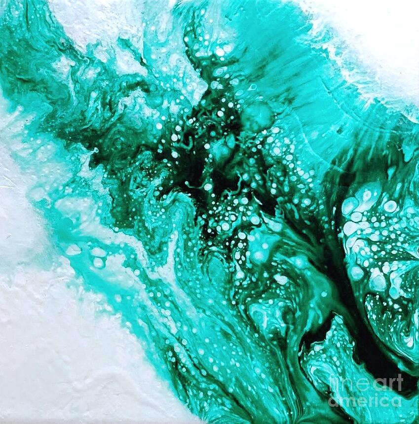 Crystal wave2 Painting by Kumiko Mayer