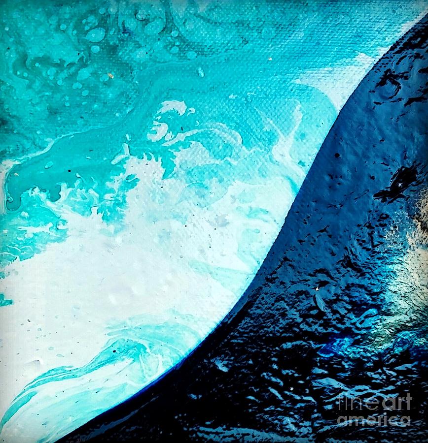 Crystal wave8 Painting by Kumiko Mayer