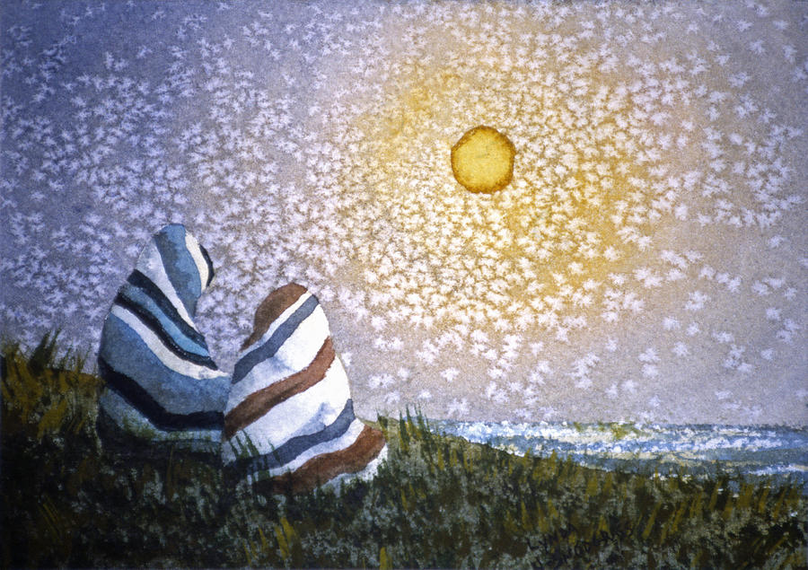 Crystaline Sun Painting by Lynda Hoffman-Snodgrass