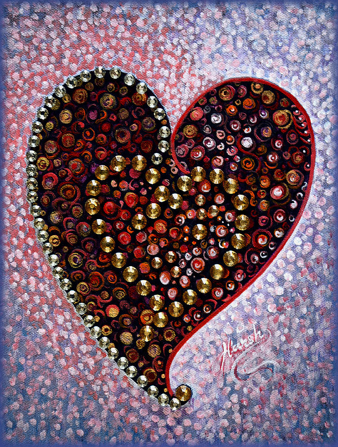 Crystals - HEART Painting by Harsh Malik