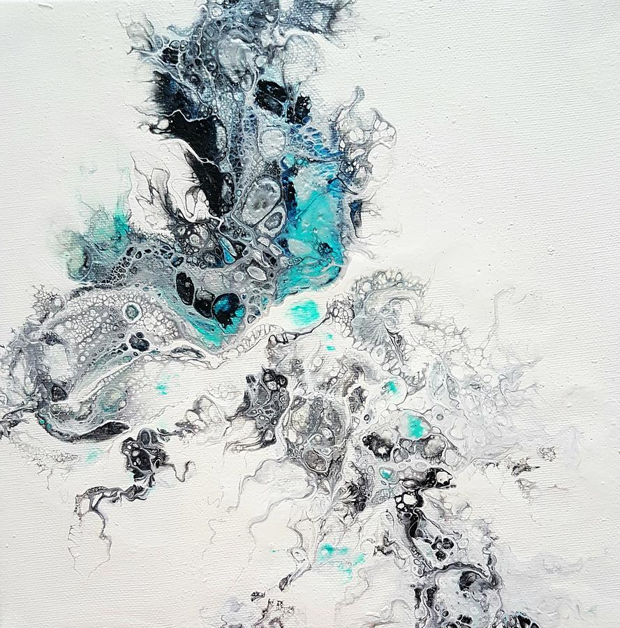 Crystals of Ice Painting by Jo Smoley