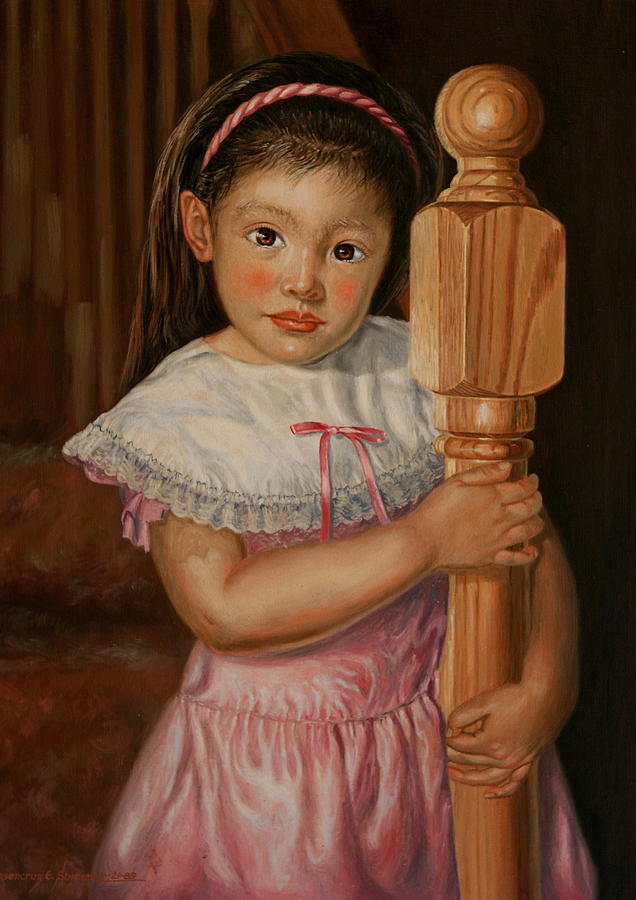 Portrait Painting - Crystalyn Ann by Rosencruz  Sumera