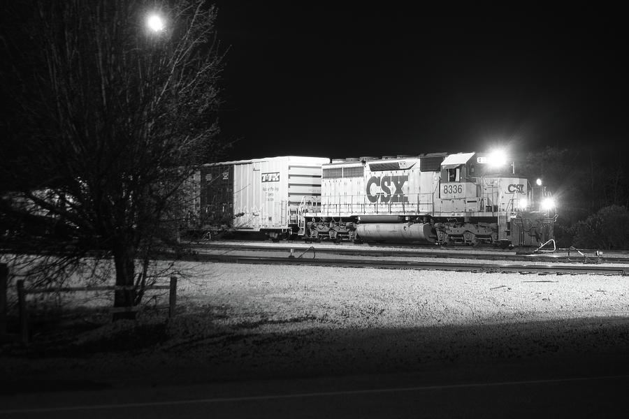CSX @ Night A Photograph by Joseph C Hinson