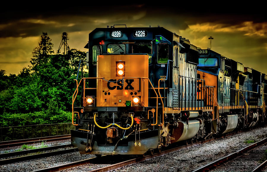Sunset Photograph - Csx 4226 by Marvin Spates