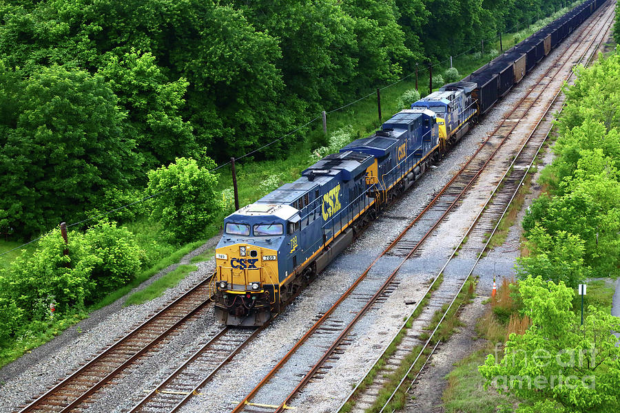 CSX Coal Train at Brunswick Maryland Photograph by James Brunker