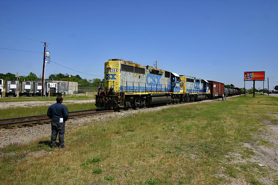 CSX Conductor Throws A Switch Photograph By Joseph C Hinson - Fine Art ...