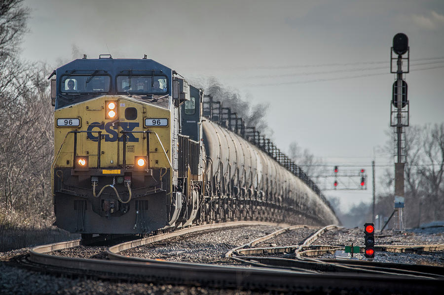 Csx Ethanol Train At Henderson Ky Photograph