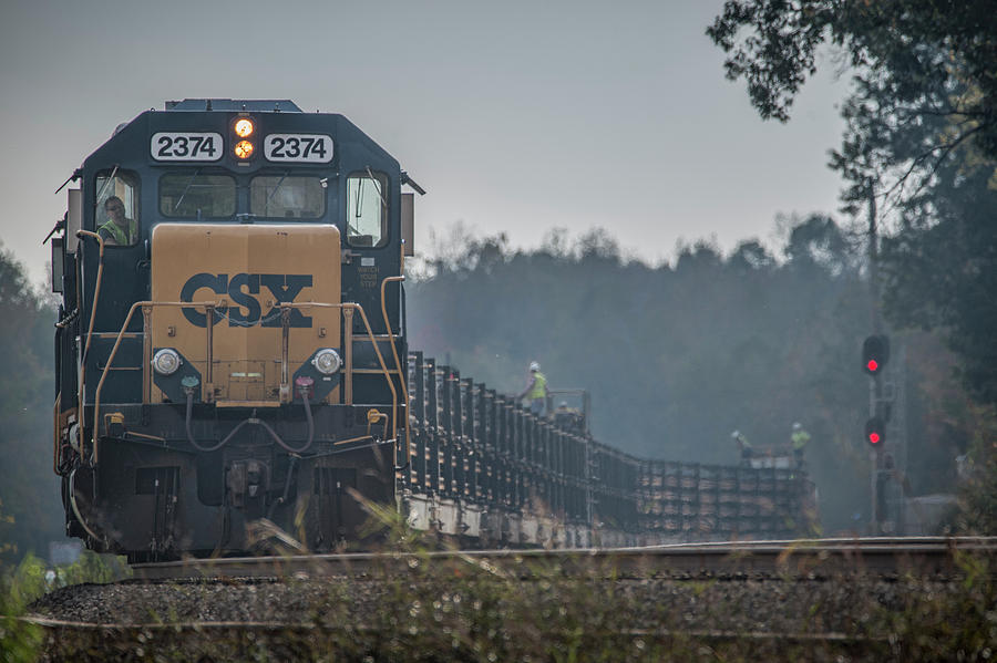 CSX Rail Train W021-26 Photograph by Jim Pearson
