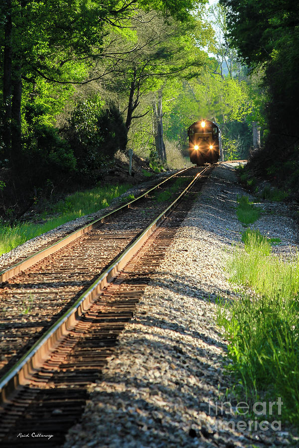 CSX Three Light Spotter Locomotive Train Art Photograph by Reid Callaway